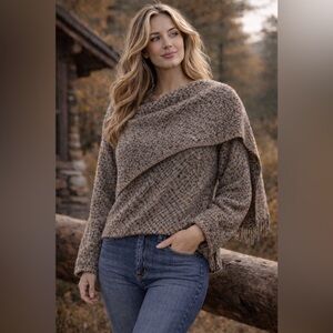 Weave of the Irish Handwoven Wool Sweater Wrap Shawl Cardigan